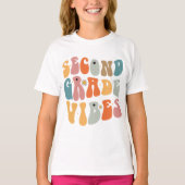 Tweedegraads vibes terug naar school Groovy School T-shirt (Voorkant)