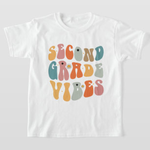 Tweedegraads vibes terug naar school Groovy School T-shirt