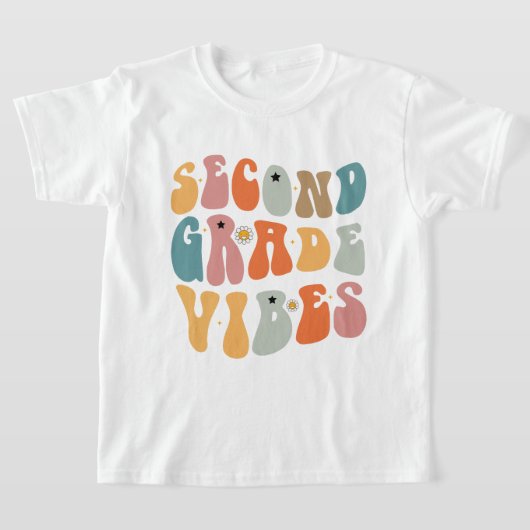 Tweedegraads vibes terug naar school Groovy School T-shirt (Laagn)