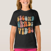 Tweedegraads vibes terug naar school Groovy School T-shirt (Voorkant)