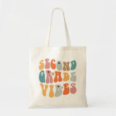 Tweedegraads vibes terug naar school Groovy School Tote Bag (Voorkant)