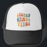 Tweedegraads vibes terug naar school Groovy School Trucker Pet<br><div class="desc">Tweedegraads vibes terug naar school Groovy School</div>