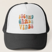Tweedegraads vibes terug naar school Groovy School Trucker Pet (Voorkant)