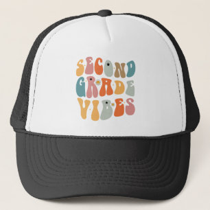 Tweedegraads vibes terug naar school Groovy School Trucker Pet