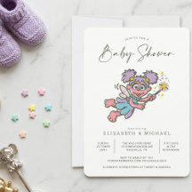 Tweedehands Abby Cadabby Baby Shower Uitnodiging