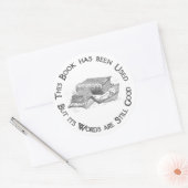 Tweedehands Boekencadeau Boekenplaat Ronde Sticker (Envelop)