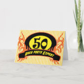 Tweedehands Onderdelen 50ste Verjaardag Uitnodigin (Voorkant)