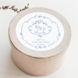 Tweedehands speelgoed Chinoiserie lijst babyshower Ronde Sticker