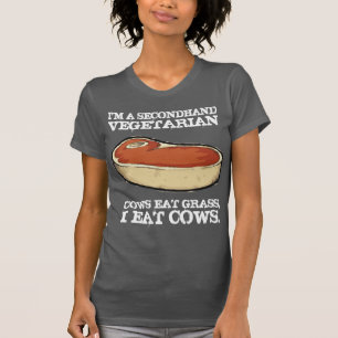 Tweedehands Vegetarisch - Koeien eten gras, ik eet T-shirt
