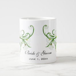 Tweedehands witte Gerber Madeliefjes Bloemen Trouw Grote Koffiekop