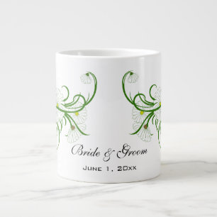 Tweedehands witte Gerber Madeliefjes Bloemen Trouw Grote Koffiekop