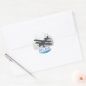 tweedekker ronde sticker (Envelop)
