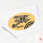  tweedekker speelgoed sticker (Envelop)