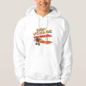 tweedekker- vliegtuig van Bon Voyage Hoodie (Voorkant)