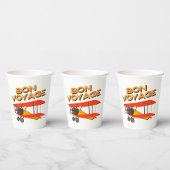 tweedekker- vliegtuig van Bon Voyage Papieren Bekers