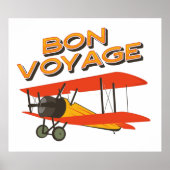 tweedekker- vliegtuig van Bon Voyage Poster (Voorkant)