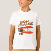 tweedekker- vliegtuig van Bon Voyage T-shirt (Voorkant)