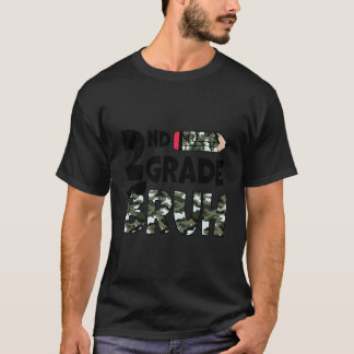 Tweedeklas Bruh Camo potloden Jongen Kinder 2e kla T-shirt