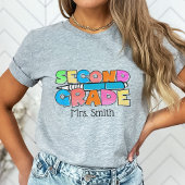 Tweedeklas gepersonaliseerde leraar t-shirt