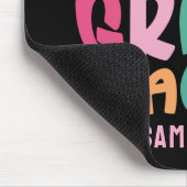 Tweedeklas leraar Kleurrijke Tekst Aangepast Muismat (Hoek)