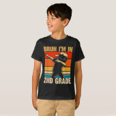 Tweedeklasleerling Dabbing Jongen Bruh Ik Zit In G T-shirt (Voorkant volledig)