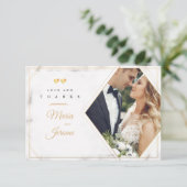 Tweedelig Hart Foto Dankkaart Kaart (Staand voorkant)