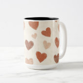 Tweedelige mok met personalisatie Valentijnsdag (Voorkant rechts)