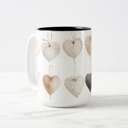 Tweedelige mok Personalized Valentine Coffee Mug (Voorkant links)