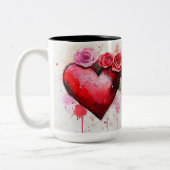 Tweedelige mok Personalized Valentine Coffee Mug (Links)