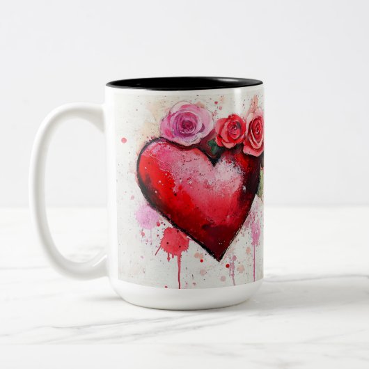 Tweedelige mok Personalized Valentine Coffee Mug (Links)
