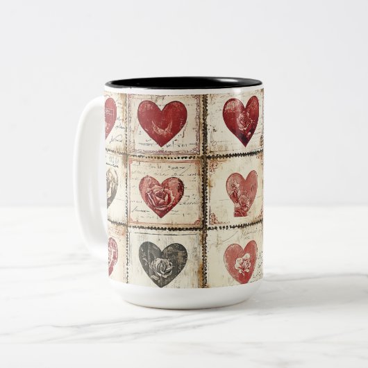 Tweedelige mok Personalized Valentine Coffee Mug (Voorkant links)