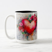 Tweedelige mok Personalized Valentine Coffee Mug (Links)
