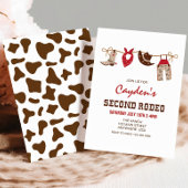 TweedeRodeo Westerne Cowboy 2e Verjaardag Kaart