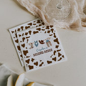 TweedeRodeo Westerne Cowboy 2e Verjaardag Servet