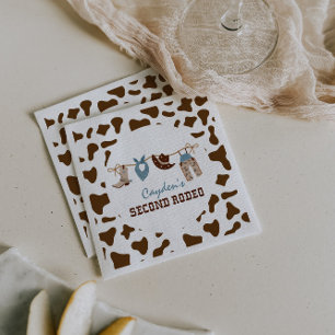 TweedeRodeo Westerne Cowboy 2e Verjaardag Servet