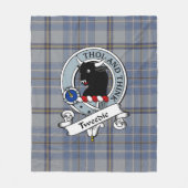 Tweedie Clan Badge Tartan Plaid Fleece Deken (Voorkant)