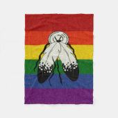 Tweedimensionaal gekleurd achtergrondeontwerp met fleece deken (Voorkant)