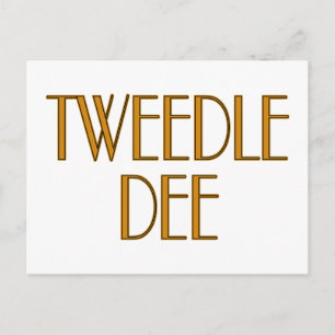 Tweedle Dee Briefkaart