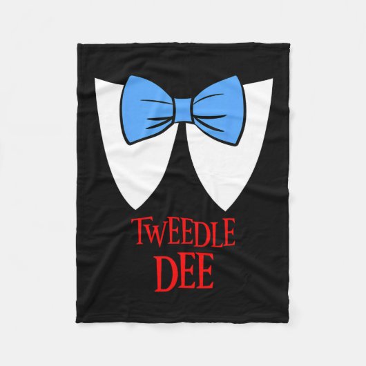Tweedle Dee Costume Halloween Fairytale Character Fleece Deken (Voorkant)