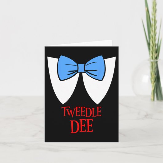 Tweedle Dee Costume Halloween Fairytale Character Kaart (Voorkant)