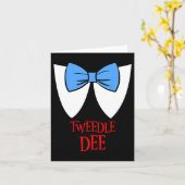 Tweedle Dee Costume Halloween Fairytale Character Kaart (Gele Bloem)