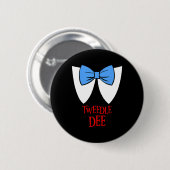 Tweedle Dee Costume Halloween Fairytale Character Ronde Button 5,7 Cm (Voorkant /achterkant)