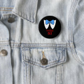 Tweedle Dee Costume Halloween Fairytale Character Ronde Button 5,7 Cm (In situ)