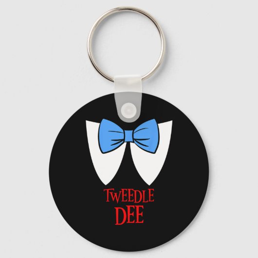 Tweedle Dee Costume Halloween Fairytale Character Sleutelhanger (Voorkant)