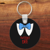 Tweedle Dee Costume Halloween Fairytale Character Sleutelhanger (Voorkant)