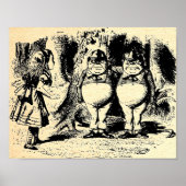 Tweedle Dee en Tweedle Dum Alice Poster (Voorkant)