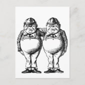 Tweedle Dee en Tweedle Dum Briefkaart (Voorkant)
