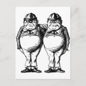 Tweedle Dee en Tweedle Dum Briefkaart (Voorkant)