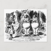 Tweedle Dee en Tweedle Dum Briefkaart (Voorkant)