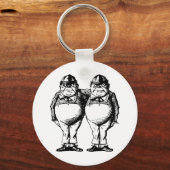 Tweedle Dee en Tweedle Dum Inked Sleutelhanger (Voorkant)